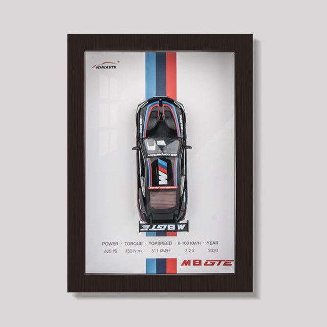 BMW M8 GTE Framed 3D Model - MicroWheels