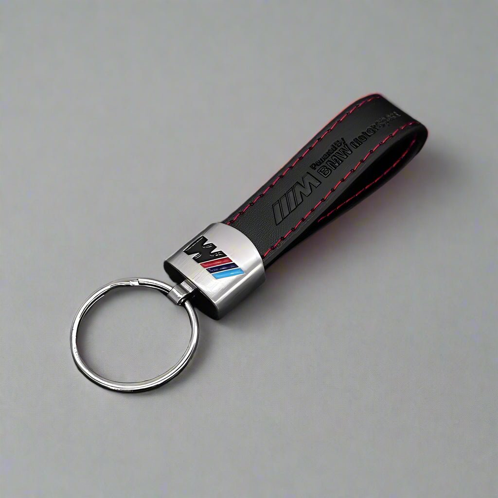 Leather Keychain For BMW - MicroWheels