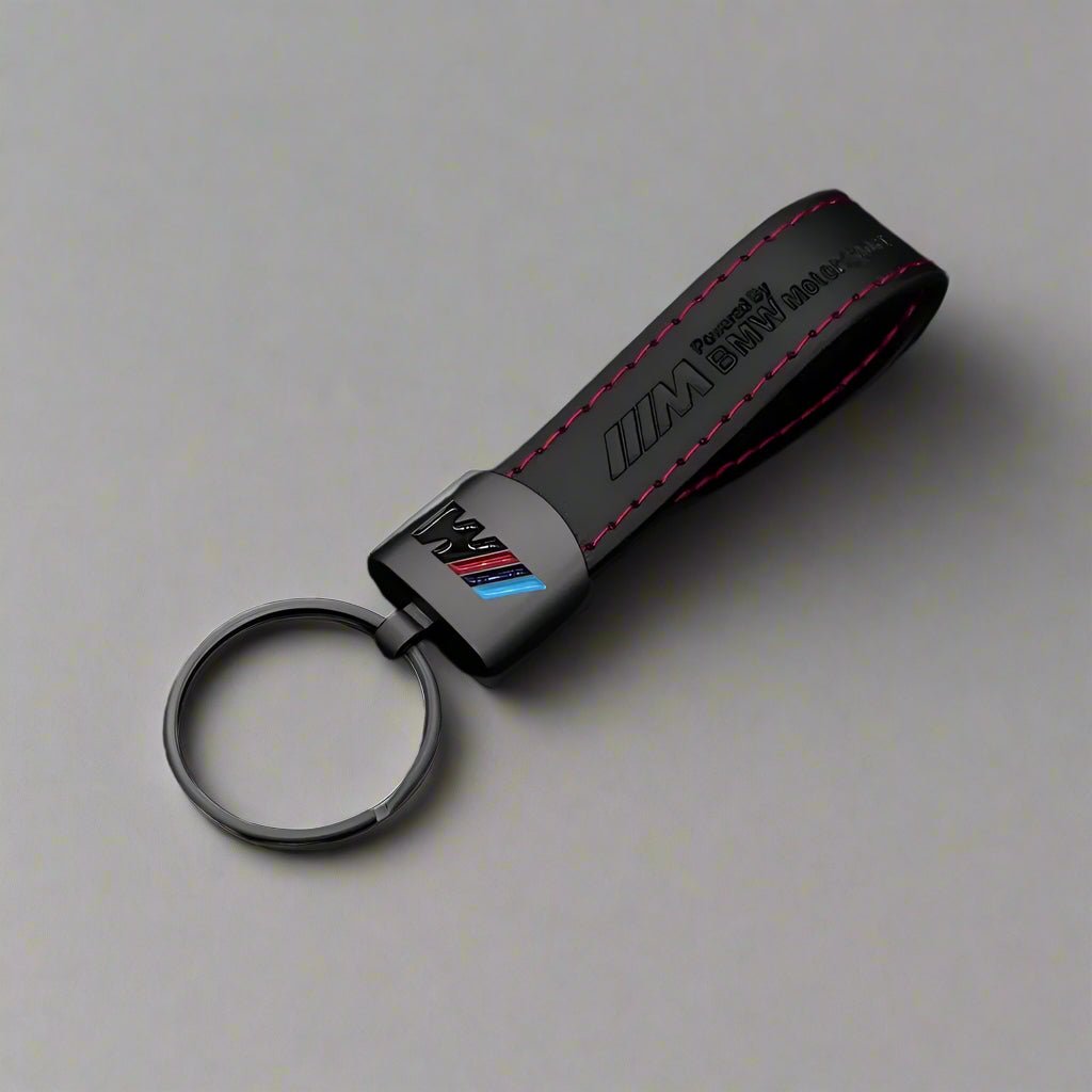 Leather Keychain For BMW - MicroWheels