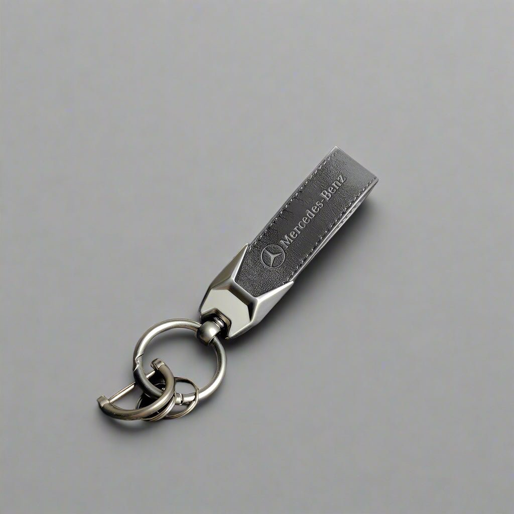Mercedes Leather Keychain - MicroWheels