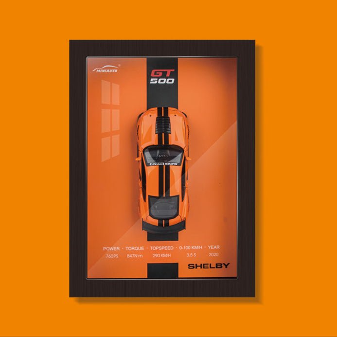 Mustang Shelby GT500 Framed 3D Model - MicroWheels