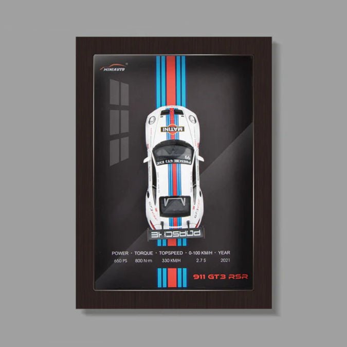 Porsche 911 GT3 RSR Framed 3D Model - MicroWheels