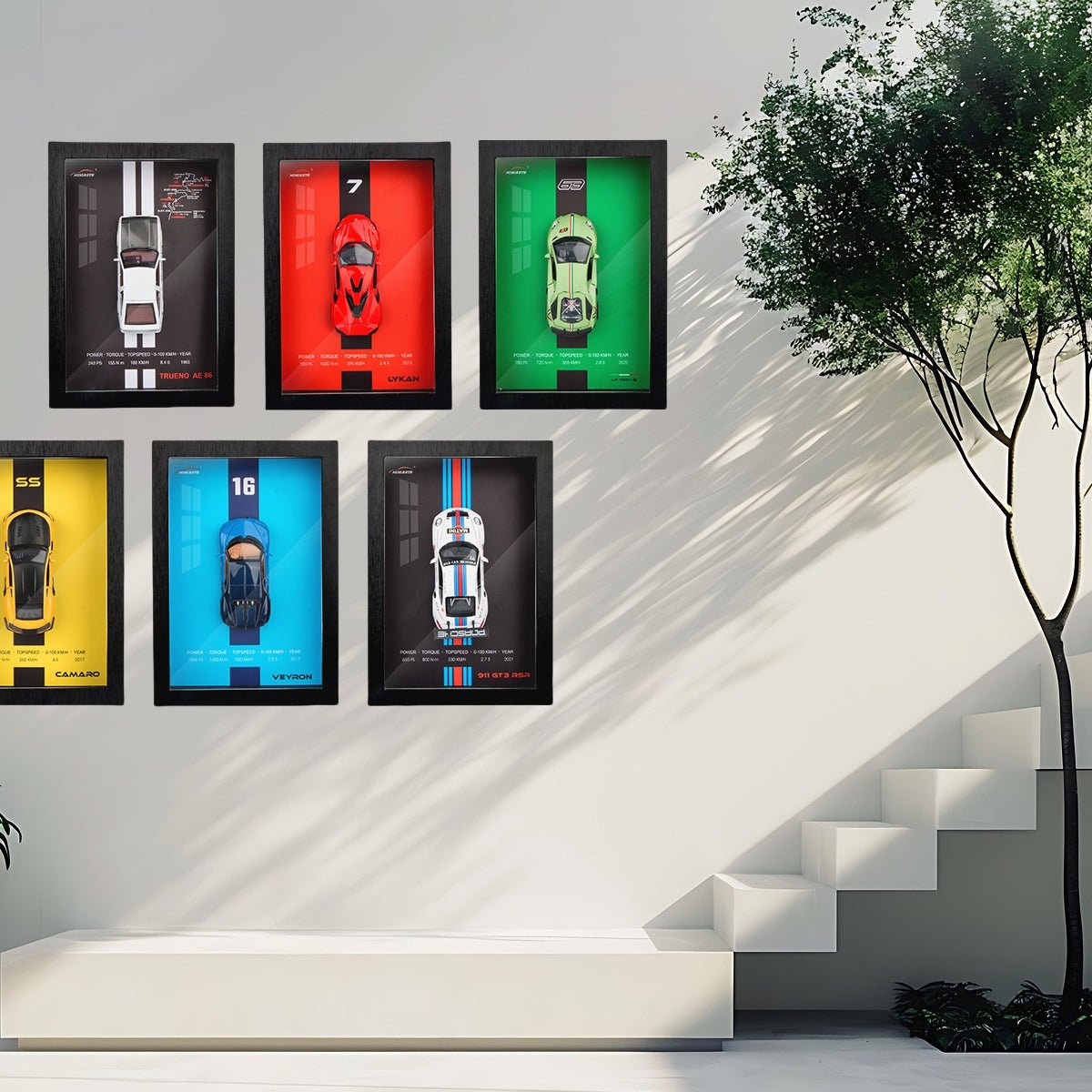 Trueno AE86 Framed 3D Model - MicroWheels